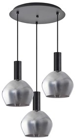 Φωτιστικό Οροφής Τρίφωτο Homelighting 77-8494 Black/White