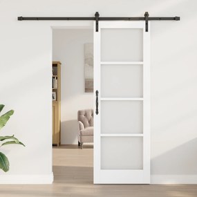 vidaXL Συρόμενη Πόρτα με Σετ Εξαρτημάτων 'ORKDAL' Λευκή 73.5x211 εκ.