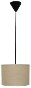 Φωτιστικό Οροφής 14-0143 1/Ε27 Με Αμπαζούρ Φ20x100cm ΗΚ-02 Beige Heronia