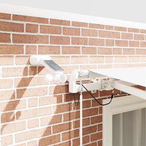 vidaXL Σκηνίτσα Αναδιπλούμενη Λευκό 350 x 250 εκ Πολυέστερ και Μέταλλο