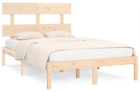 vidaXL Πλαίσιο Κρεβατιού 150 x 200 εκ. Μασίφ Ξύλο King Size