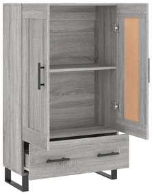 vidaXL Ντουλάπα Γκρι Sonoma 69,5 x 31 x 115 εκ. από Επεξεργασμένο Ξύλο