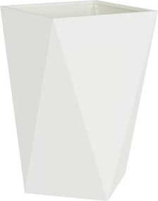 vidaXL Γλάστρα 2 τμχ. Λευκό 50 x 50 x 75 cm Ατσάλι