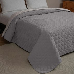 Κουβερλί Υπέρδιπλο (220x240) 2 Όψεων AdamHome Mistral Silver