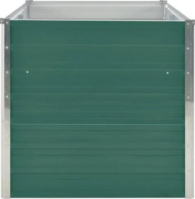 vidaXL Ζαρντινιέρα Ψηλή Πράσινη 160x80x77 εκ. Γαλβανισμένος Χάλυβας