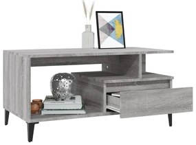 vidaXL Τραπεζάκι Σαλονιού Γκρι Sonoma 90x49x45 εκ.Επεξεργασμένο Ξύλο