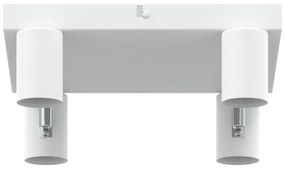 vidaXL Ceiling Spotlight 4 Way Adjustable Λευκό E27