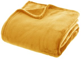 Κουβέρτα Fleece Ημίδιπλη (180x230) A-S Flannel Ochra 156048R