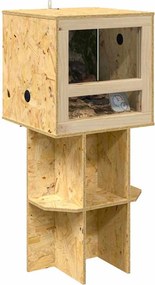 vidaXL Terrarium Καφέ 40 x 40 x 90 cm OSB