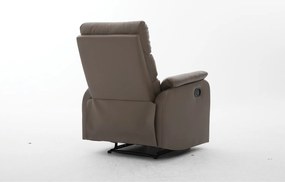 Πολυθρόνα Ανακλινόμενη ArteLibre TALITHA Καφέ PU 79x97x101cm
