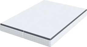 vidaXL Στρώμα 2 τμχ. Μέτρια μαλακό 70 x 190 cm Λευκό και Γκρι