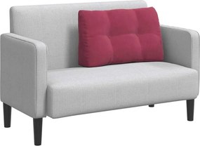vidaXL Μαξιλάρι Πλάτης Κόκκινο 80 x 50 x 24 cm Βελούδο