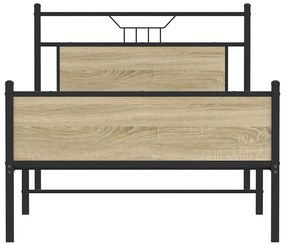 vidaXL Πλαίσιο Κρεβατιού Χωρ. Στρώμα Sonoma Δρυς 107x203 εκ. Επ. Ξύλο