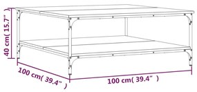 ΤΡΑΠΕΖΑΚΙ ΣΑΛΟΝΙΟΥ ΜΑΥΡΟ 100X100X40 ΕΚ. ΑΠΟ ΕΠΕΞΕΡΓΑΣΜΕΝΟ ΞΥΛΟ 832843