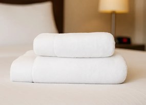 Πετσέτα Λευκή 50%Cotton-50%Bamboo 700gr PE700 - 50x90