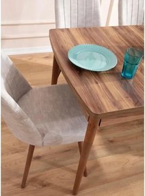 Extendable Dining Table &amp; Chairs Set (7 Pieces) Lidyana - Cream Cream