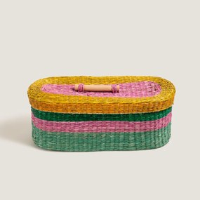 Stewehome Καλάθι από Tam Dao Cayiri Πολύχρωμο 40x15x16 cm