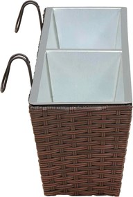 vidaXL Ραφήνα 2 pcs 80 x 17 x 17 εκ Μέταλλο