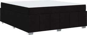 vidaXL Σκελετός Κρεβατιού με στρώμα Μαύρο 180 x 200 cm ύφασμα