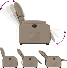 vidaXL Πολυθρόνα Ηλεκ.Ανακλινόμενη με Ανύψωση Συνθ. Δέρμα