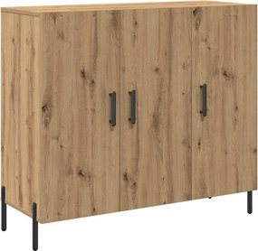 vidaXL Πλαϊνό γραφείο Artisan Oak 90 x 34 x 80 εκ. Επεξεργασμένο ξύλο