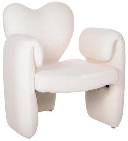 Πολυθρόνα HARTT C9777.05 Λευκό Teddy Ύφασμα 84x74x87Yεκ. 84x74x87 εκ.