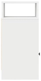 vidaXL Κομοδίνο με συρτάρι Λευκό 25x31x66 cm