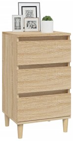 vidaXL Κομοδίνο Sonoma Δρυς 40x35x70 εκ. από Επεξεργασμένο Ξύλο