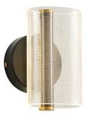 Απλίκα Φωτιστικό Τοίχου LED 8W Μαύρο 42cm Arte Illumina Sparky 144-58011 Eurolamp 144-58011 Μαύρο