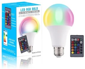 Λάμπα LED 10W με τηλεχειριστήριο και ροοστάτη OEM