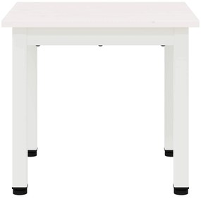 vidaXL Τραπεζάκι σαλονιού Λευκό 40 x 40 x 36 cm Στερεά ξυλεία πεύκου