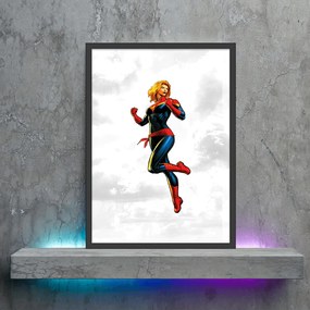 Πόστερ &amp;  Κάδρο Comic Captain Marvel CM046 40x50cm  Εκτύπωση Πόστερ (χωρίς κάδρο)