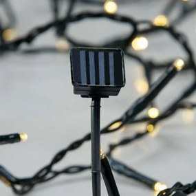 Eurolamp Σειρά 96 LED 5mm Θερμό Λευκό Ηλιακού Συλλέκτη 9.5m IP44 Πράσινο Καλώδιο 600-04161