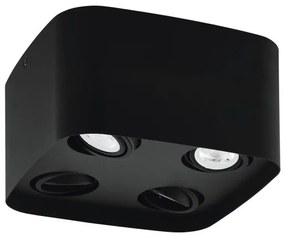 Έξυπνο Φωτιστικό Οροφής LED 4xGU10 Μαύρο RGB TW Κινητό 3CCT Dimmable Caminales-Z 99675 Eglo-99675-Μαύρο 99675