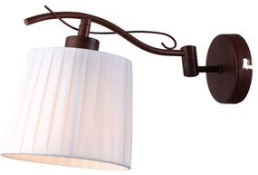 Φωτιστικό Τοίχου - Απλίκα 77-2230 W9423-1 Hana Brown Rusty Homelighting Μέταλλο,Ύφασμα