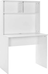 Γραφείο εργασίας Trendline Megapap χρώμα λευκό 90x52x148εκ.