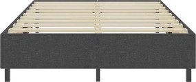 vidaXL Πλαίσιο Κρεβατιού Boxspring Γκρι 180 x 200 εκ. Υφασμάτινο