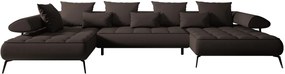 Γωνιακός καναπές Solido XL-Kafe-Αριστερή - 385.00 Χ 224.00 Χ 88.00
