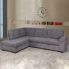 Καναπές Κρεβάτι Jade Αριστερή Γωνία Dark Grey HM3144.02L Fabric