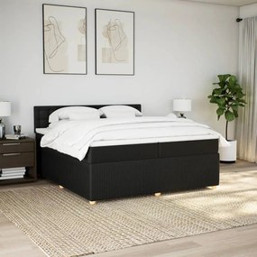 ΚΡΕΒΑΤΙ BOXSPRING ΜΕ ΣΤΡΩΜΑ ΜΑΥΡΟ 200X200 ΕΚ. ΥΦΑΣΜΑΤΙΝΟ 3289879