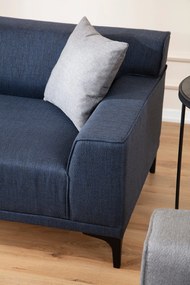 3-Seat Sofa Petra 3 - Blue Blue
