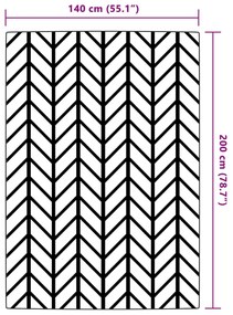 Χαλί εξωτερικού χώρου ARAKIL Γκρι 140x200 cm PP - Γκρι