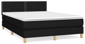 ΚΡΕΒΑΤΙ BOXSPRING ΜΕ ΣΤΡΩΜΑ ΜΑΥΡΟ 140X190 ΕΚ. ΥΦΑΣΜΑΤΙΝΟ 3140531