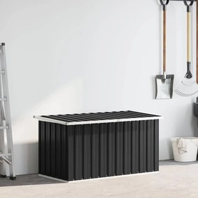 vidaXL Μπαούλο Αποθήκευσης Κήπου Ανθρακί 129 x 67 x 65 εκ.
