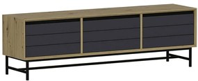 Έπιπλο Τηλεόρασης Lery 506MNR1120 150x35x45cm Anthracite-Black