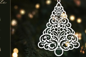 Σετ των 3 Intra απο ξύλο plywood 3mm-4mm πάχος Χριστουγεννιάτικο Στολίδι | | Δίασταση 8x8 cm INTRAFABR-109600284