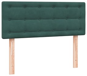 BOX SPRING ΚΡΕΒΑΤΙ ΜΕ ΣΤΡΩΜΑ ΣΚΟΥΡΟ ΠΡΑΣΙΝΟ 120X220CM ΒΕΛΟΥΔΙΝΟ 3317310