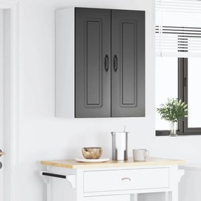 vidaXL Πάνελ πλυντηρίου πιάτων Kalmar 2 pcs Μαύρο Επεξεργασμένο Ξύλο