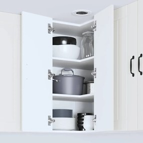 vidaXL Ντουλάπα Κουζίνας Lucca Λευκό 57 x 57 x 80 εκ.