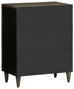 vidaXL Sideboard ανοιχτό γκρι 60x33,5x75 cm μασίφ ξύλο Mango
